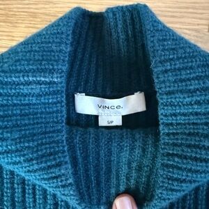 Vince Teal Ribbed Women Sweater size small